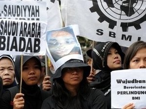 Manifestation devant l'ambassade d'Arabie Saoudite_photo de Faith Freedom Indonesia