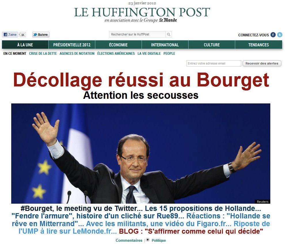 C’est parti pour Le Huffington Post