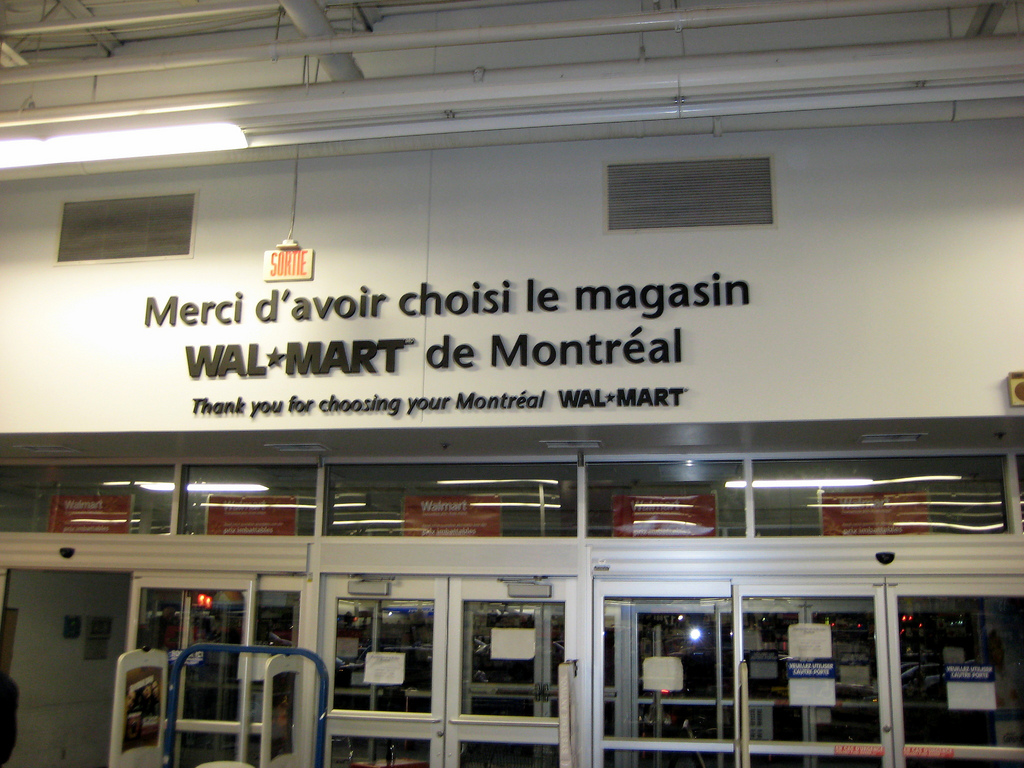 Au Québec, Walmart s’oppose à la loi sur la francisation des noms
