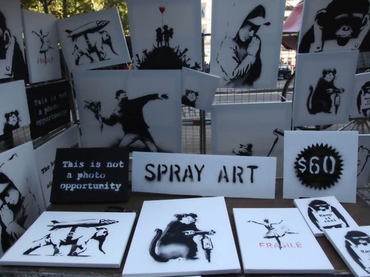 Des Bansky cédés à 40 euros… par Bansky!