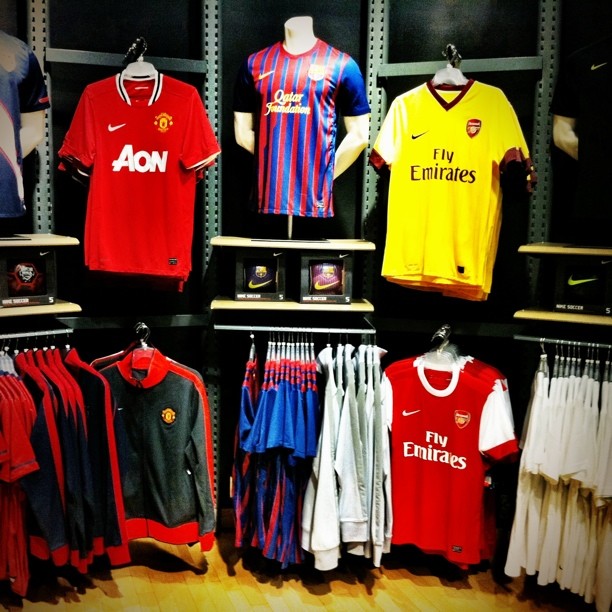 Le merchandising des clubs de football